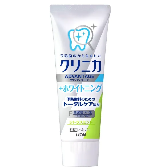 Lion Clinica Advantage Whitening Toothpaste Citrus Mint 130G