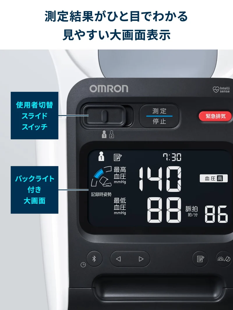 Omron Upper Arm Blood Pressure Monitor HEM-1026 Series HCR-1901T2