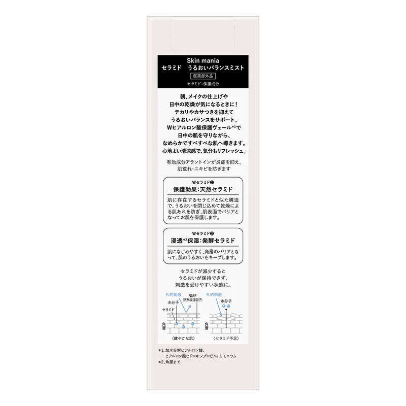 Rosette Skin Mania Ceramide Moisture Balance Mist 80Ml Medicated Lotion
