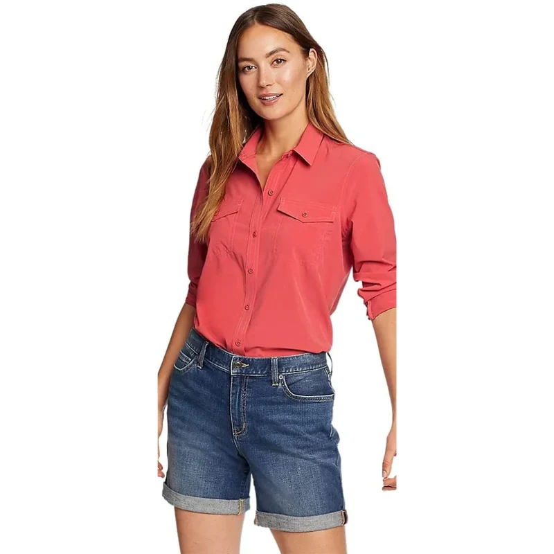 EDDIE BAUER - Chemise à Manches Longues pour Femme Departure 2.0