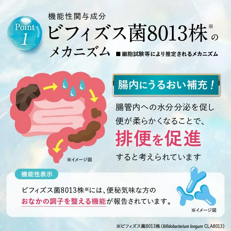 Taisho Biofermin Ceramide Gut Support Supplement 30 Tablets/30 Days