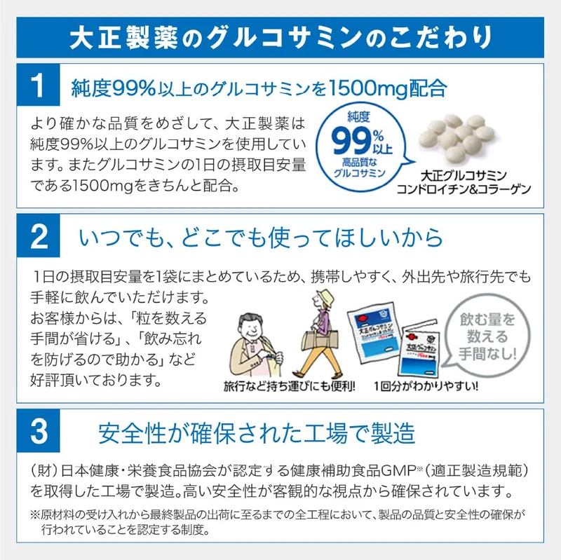 Taisho Glucosamine Chondroitin & Collagen Supplement 270 Tablets