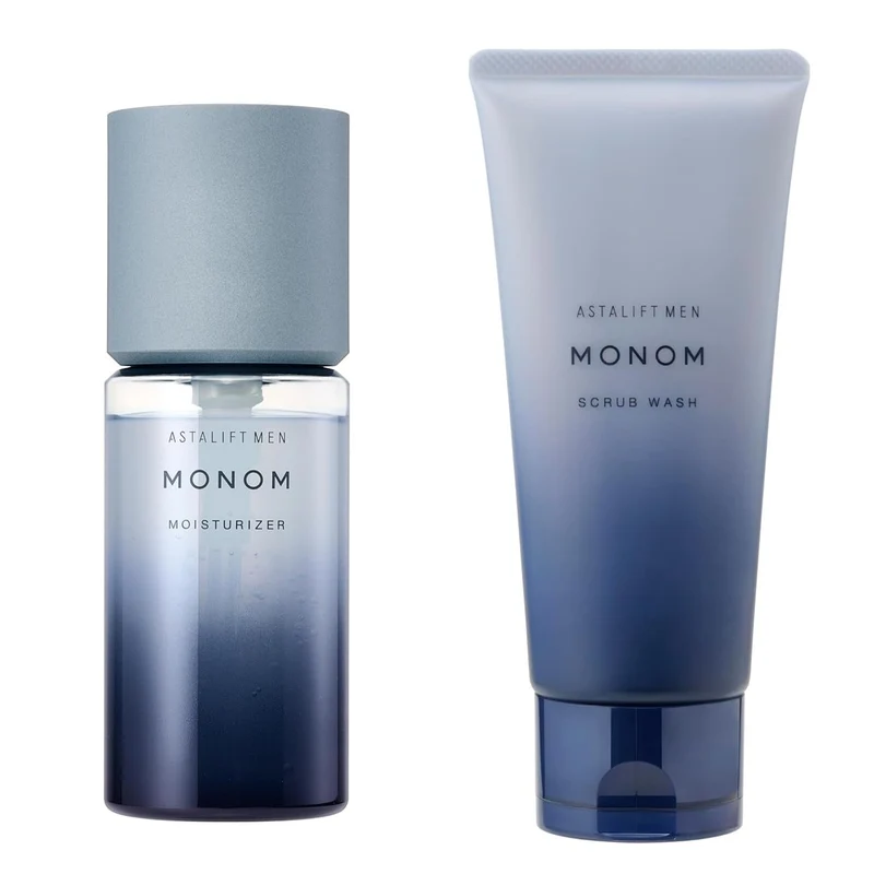ASTALIFT MEN MONOM Face Wash & Moisturizing All-in-One Set 120g/120mL