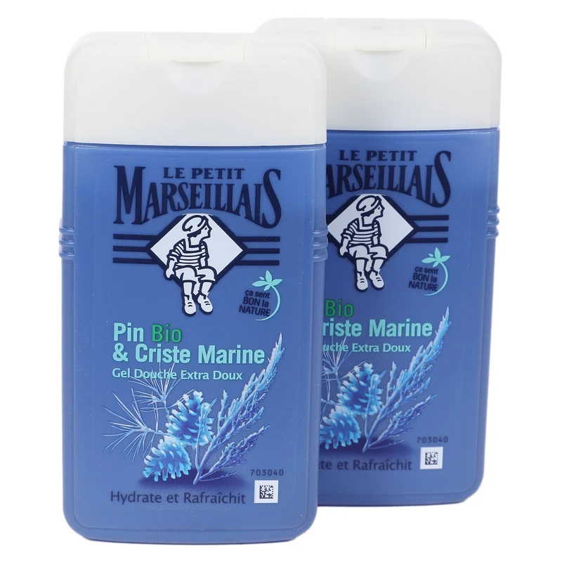 LOT DE 2 GELS DOUCHE PIN ET CRISTE MARINE