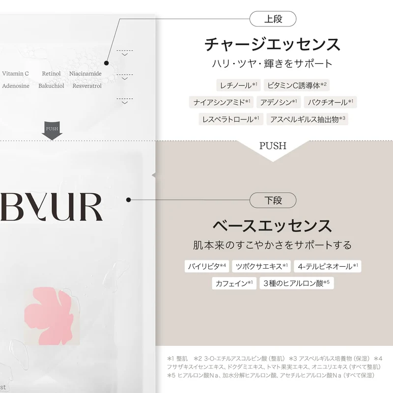 Byur Sheet Mask Face Pack Glow Boost Multi-V Fresh Mask 1 Sheet