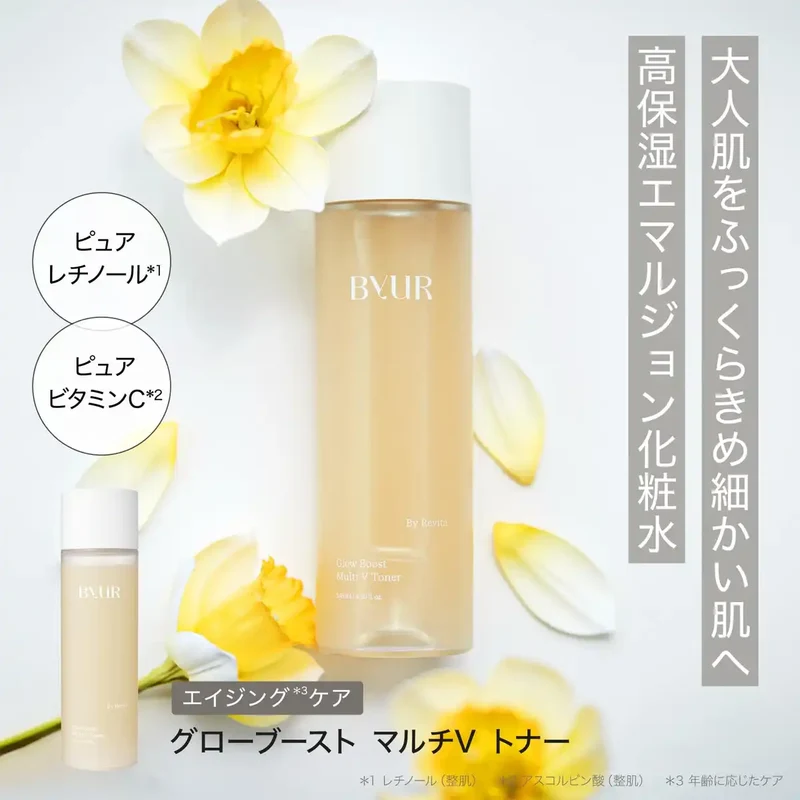 Byur Anti-Aging Toner: Pure Retinol Vitamin C for Dry Skin & Pore Care