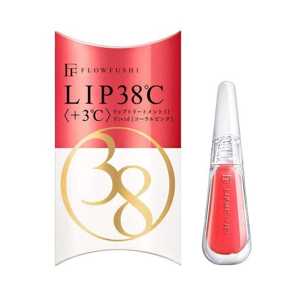 Flow Fushi Lip38℃ Lip Treatment +3℃ Vivid Coral Pink