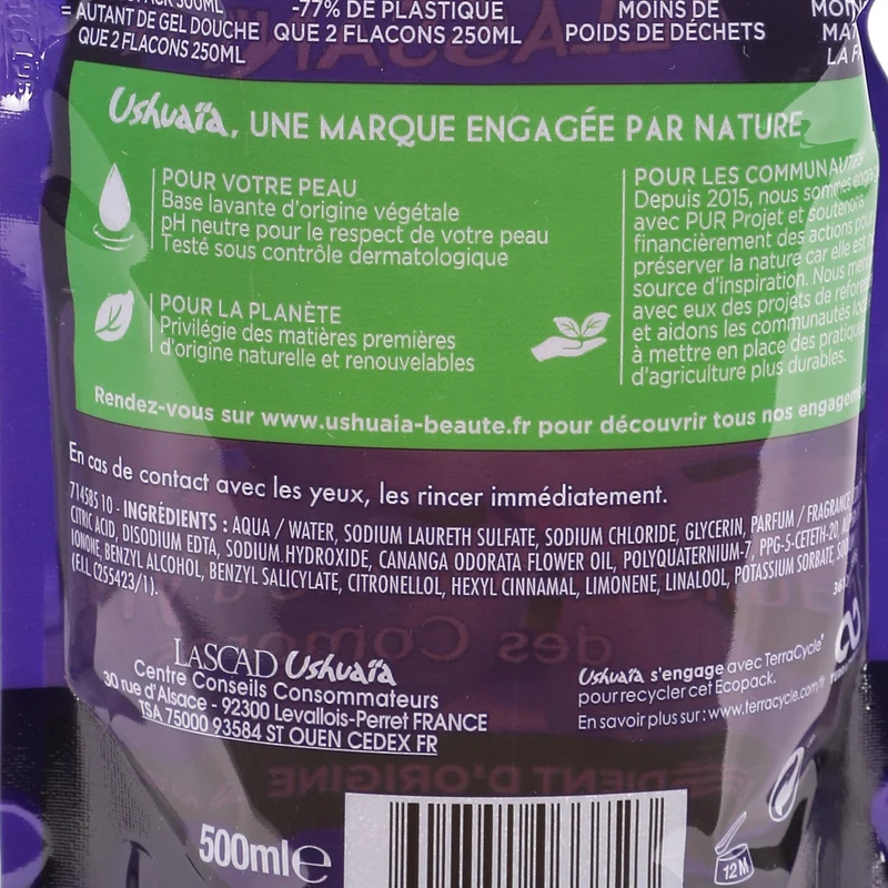 Recharge gel douche délassante Ylang