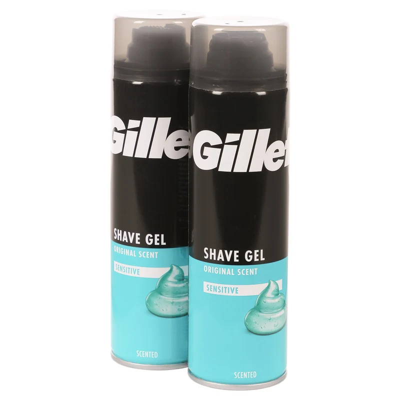 Lot de 2 gel de rasage sensitive peaux sensibles