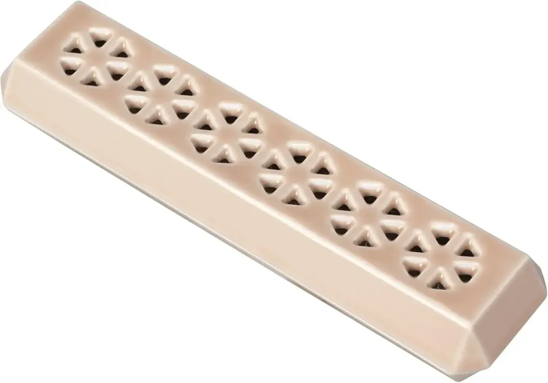 Sanmeny Horizontal Incense Holder Arita Ware Japan Elegant Beige