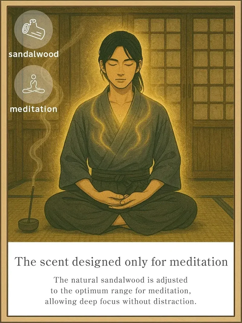 Nagomi Kobo Samurai Sandalwood Incense Sticks (Approx. 95 Count)