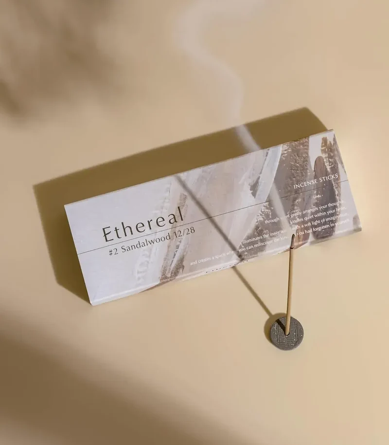Ethereal Sandalwood Incense Sticks Japan Musk Vanilla Vetiver