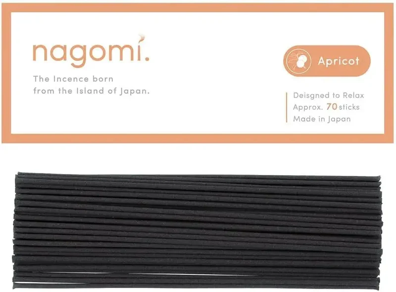 Nagomi Kobo Premium Sandalwood Incense for Purification, 70 Sticks