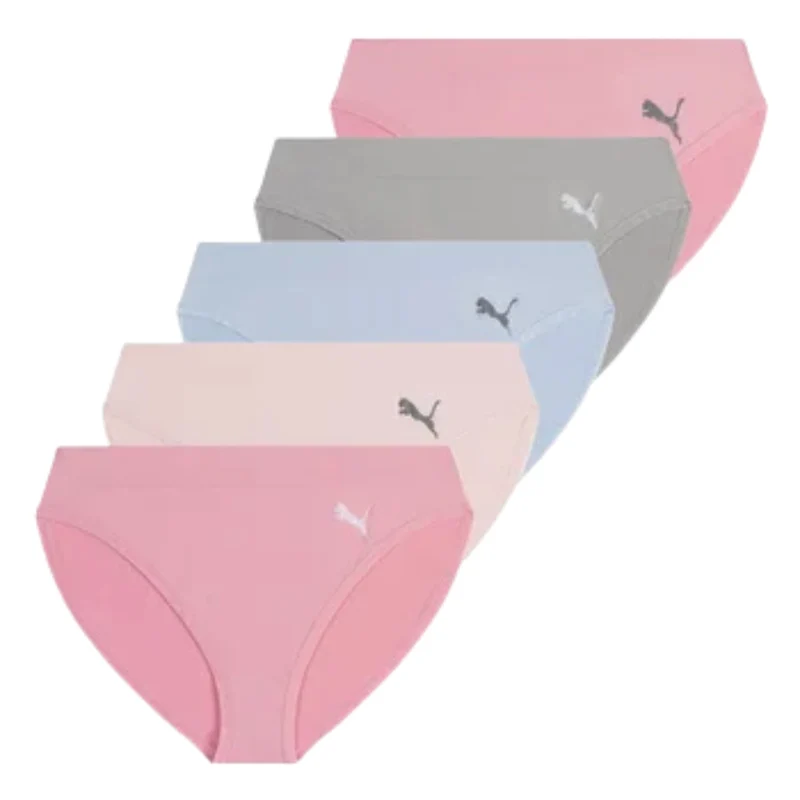 PUMA - Paquet de 5 Culottes Bikini pour Femme