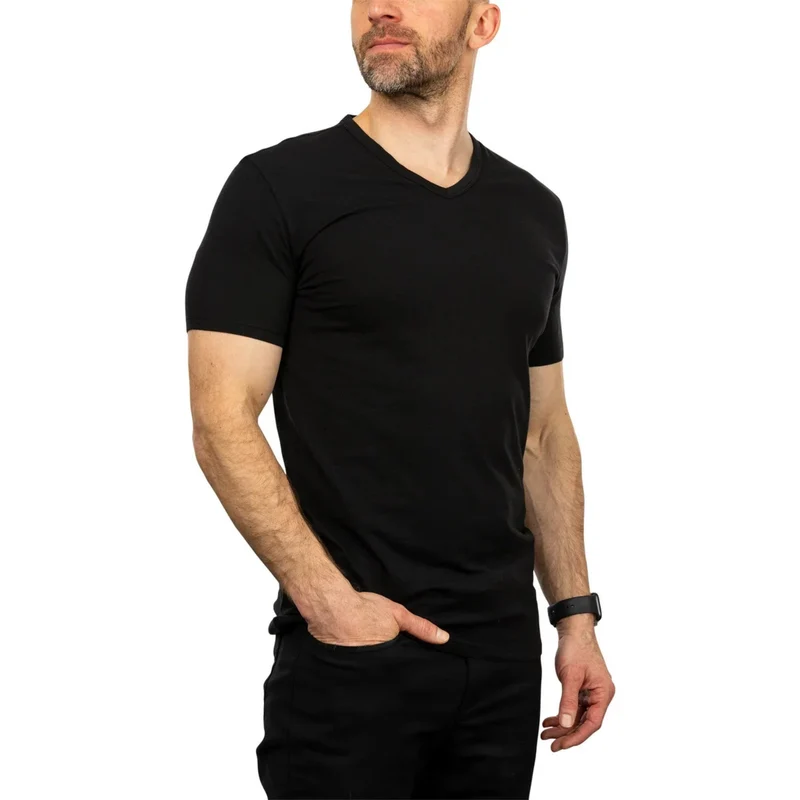 CALVIN KLEIN - Paquet de 4 Chandails à Col en V pour Homme