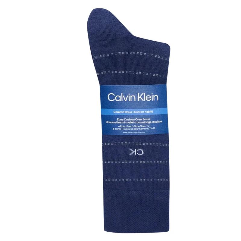 CALVIN KLEIN - 6 Paires de Chaussettes Habillées pour Homme