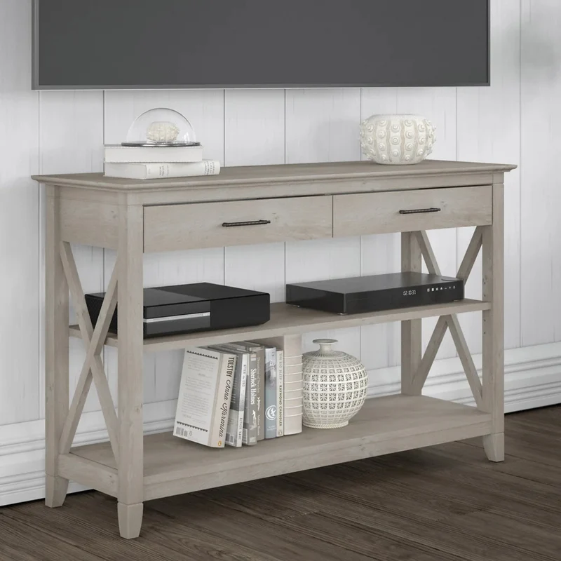 BUSH FURNITURE - Table Console Key West *Boite Ouverte*