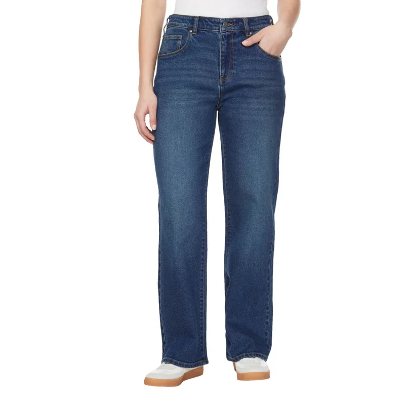 BUFFALO - Jeans Taille Haute à Jambe Large pour Femme