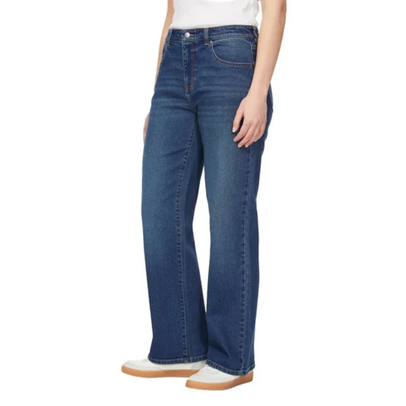 BUFFALO - Jeans Taille Haute à Jambe Large pour Femme