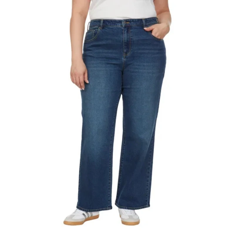 BUFFALO - Jeans Taille Haute à Jambe Large pour Femme