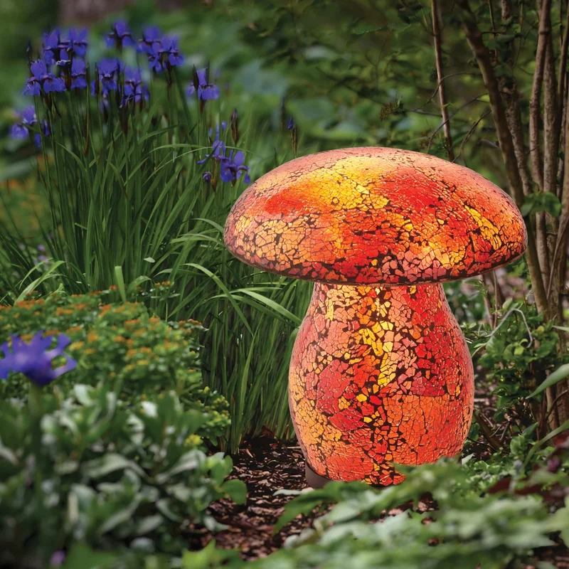 AURORA LIGHTING - Lampe Champignon en Mosaïque Solaire