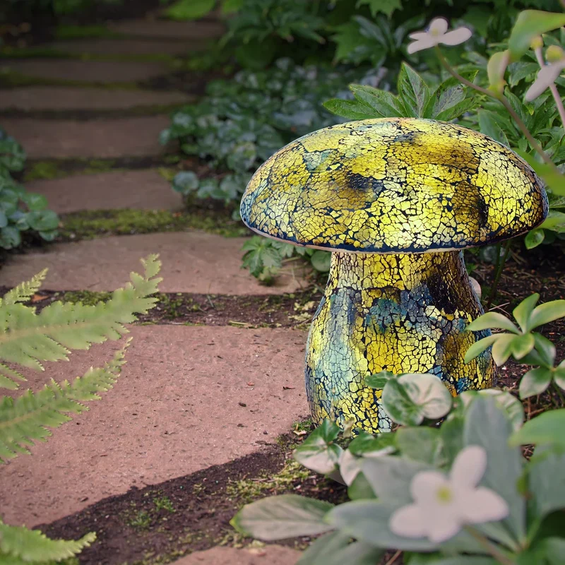 AURORA LIGHTING - Lampe Champignon en Mosaïque Solaire