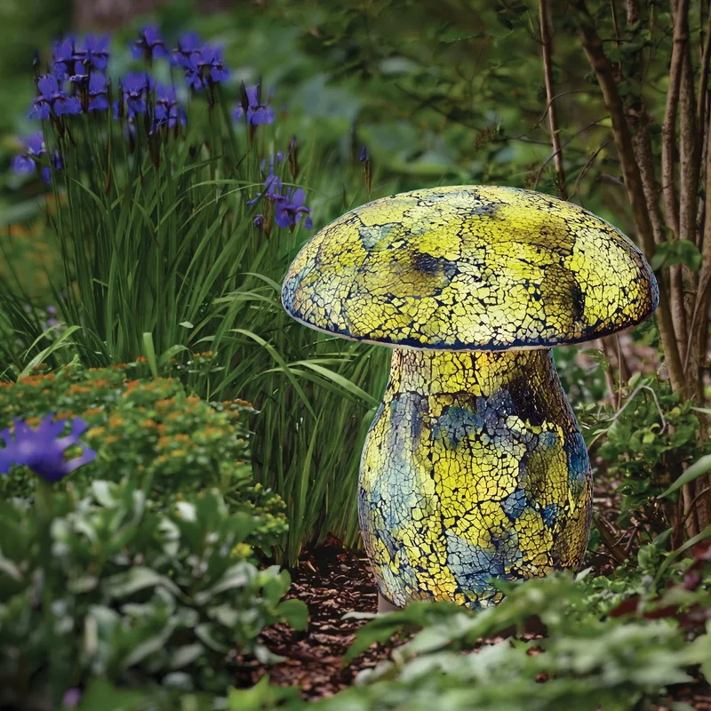 AURORA LIGHTING - Lampe Champignon en Mosaïque Solaire