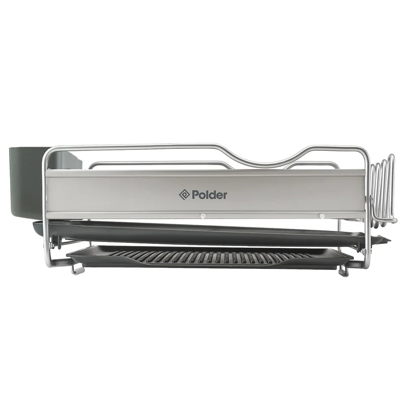 POLDER - Égouttoir à Vaisselle de 4 Pièces Avantage Aluminium
