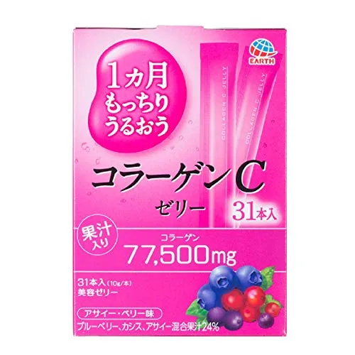 Earth Collagen C Jelly Acai Berry Flavor 10g x 31 pcs.