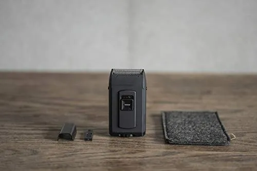 Amadana Pocket Shaver Mat Black AT-2SP11 [2 blades]