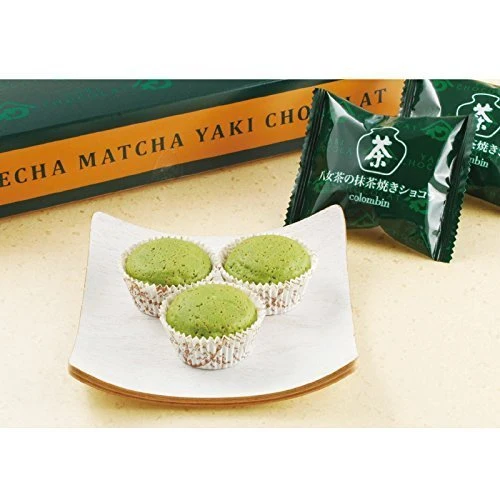 Colombin Yamecha green tea baked chocolates 12 pieces
