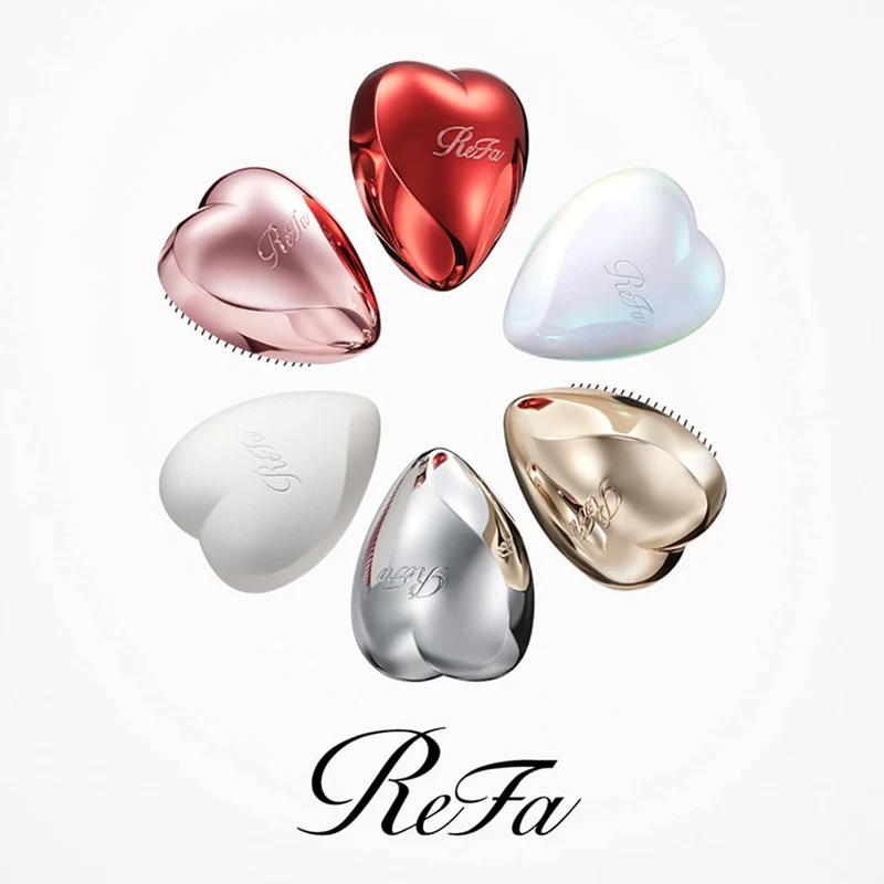 ReFa HEART BRUSH Shine Red