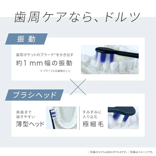Panasonic Doltz Sonic Vibration Electric Toothbrush USB Rechargeable White USB Type-C