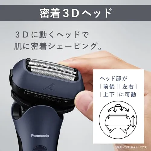 Panasonic Ramdash 3-Blade Electric Shaver Men Blue ES-L360W-A Charging Stand AC100-240V