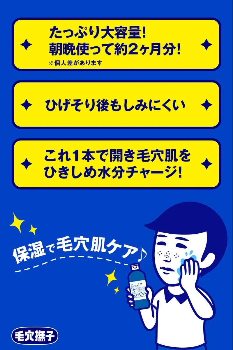 Keana Nadeshiko Toner for Men Pore Drying Moisturizing Lotion 300ml