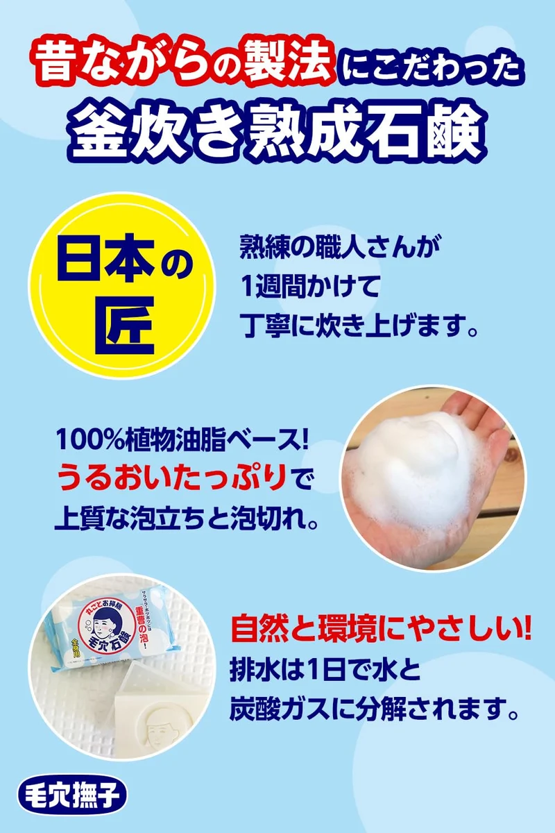 Keana Nadeshiko Baking Soda Smooth Soap Whole Body Pores Sebum 155g
