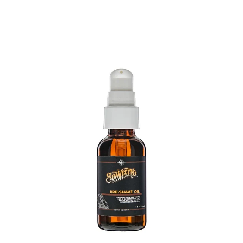 Huile de prérasage "Pre-Shave Oil" adoucit la peau et la barbe pour un rasage en douceur (30ml/1.0oz)