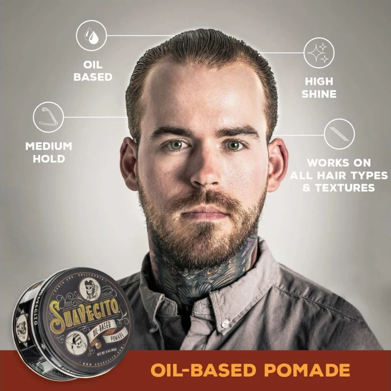 Pommade à base d'huile "Oil-Based Pomade" - Lustre et tenue moyenne (85g/3.0oz)