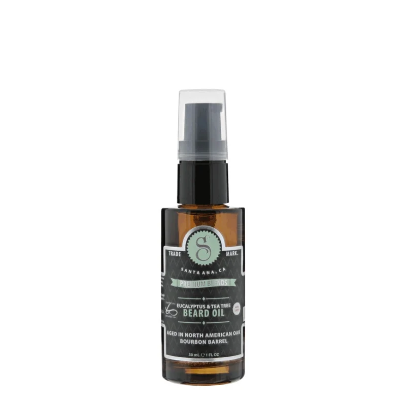 Huile à barbe "Premium Blends Beard Oil" - Arbre à thé et eucalyptus (30ml/1.0oz)