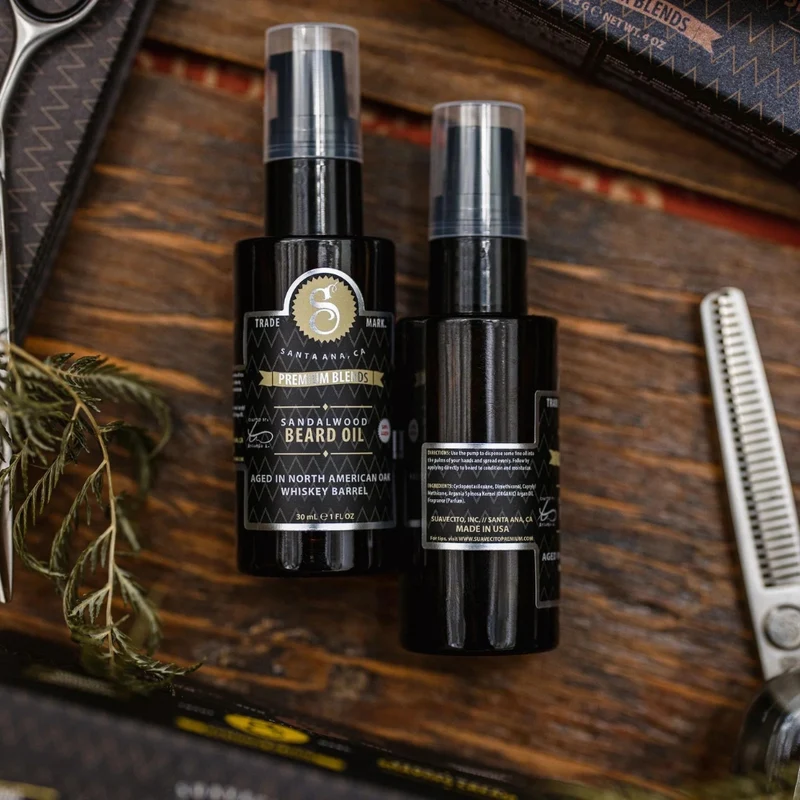 Huile à barbe "Premium Blends Beard Oil" - Bois de santal (30ml/1.0oz)