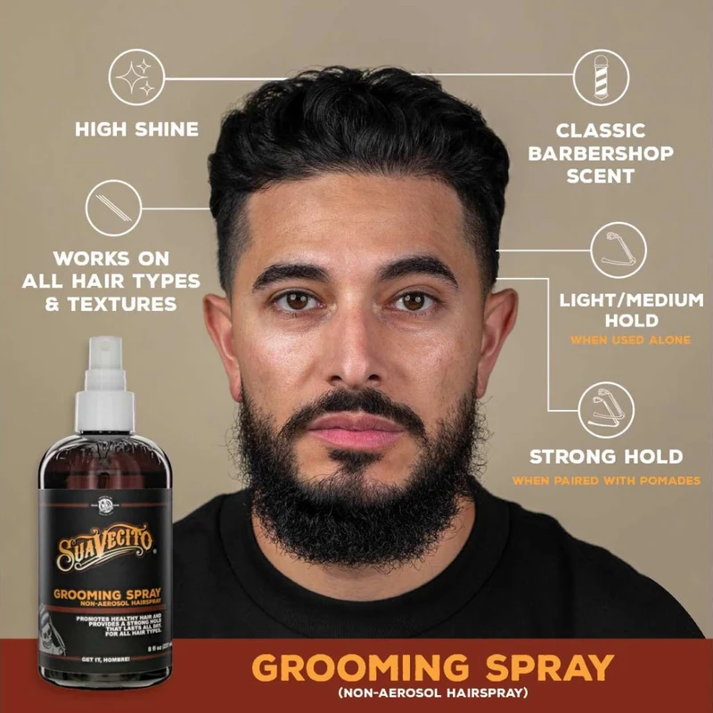 Vaporisateur coiffant sans aérosol "Grooming Spray" - Tenue forte, brillance moyenne (247ml/8.0oz)