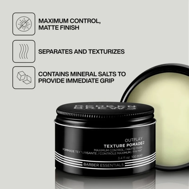 Pommade texturisant "Outplay" - Tenue maximal, fini mat (100ml/3.4oz)