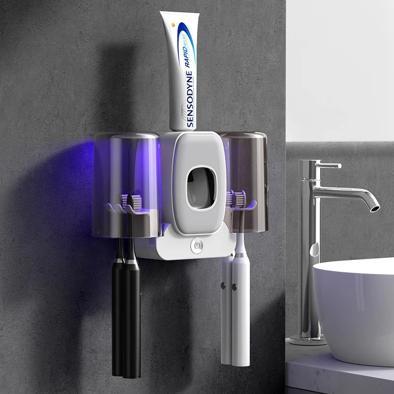 Support mural brosse à dents & dentifrice