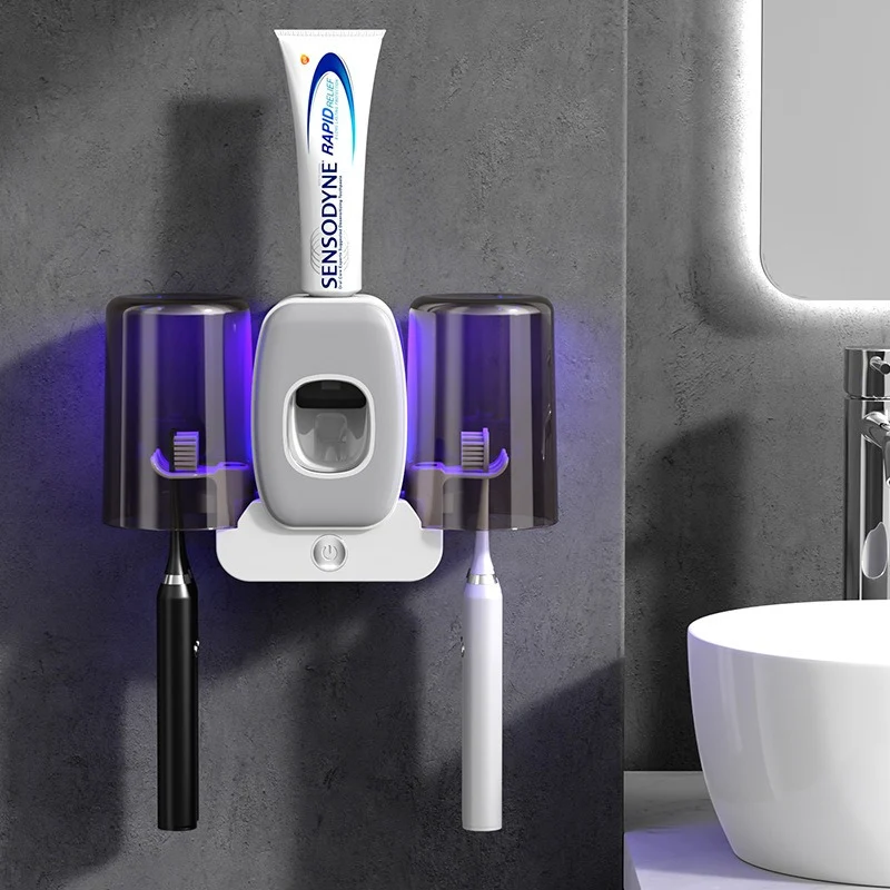 Support mural brosse à dents & dentifrice