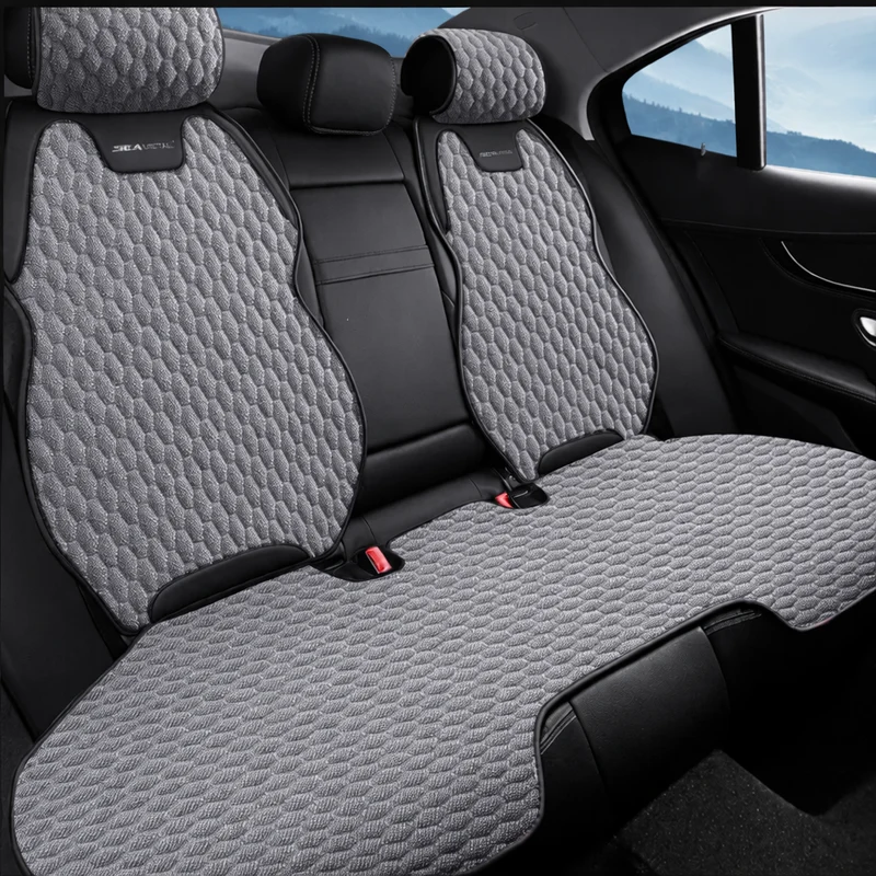 Copertura per sedile auto in lino – Traspirante, Antiscivolo & Vestibilità Universale