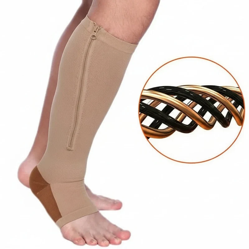 Calze a compressione con cerniera – Elastiche e facili da indossare