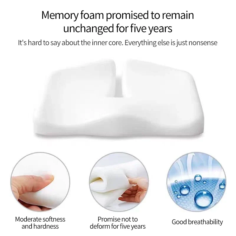 Cuscino ortopedico per il coccige – Cuscino ergonomico in schiuma memory per il sollievo dal dolore in ufficio e in auto