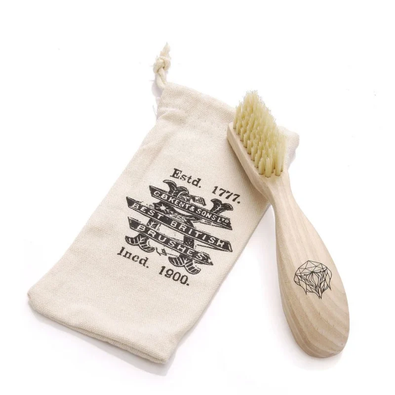 Brosse à barbe en bois pour droitier (165mm/6.5") - BRD2