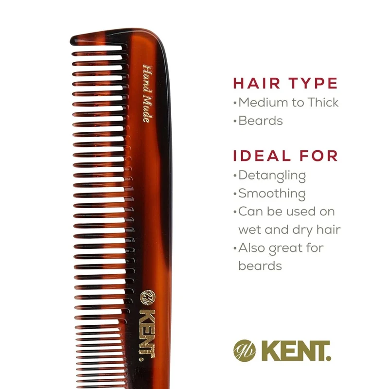 Peigne de coiffure - Large gros et fin (190mm/7.5'') - 9T