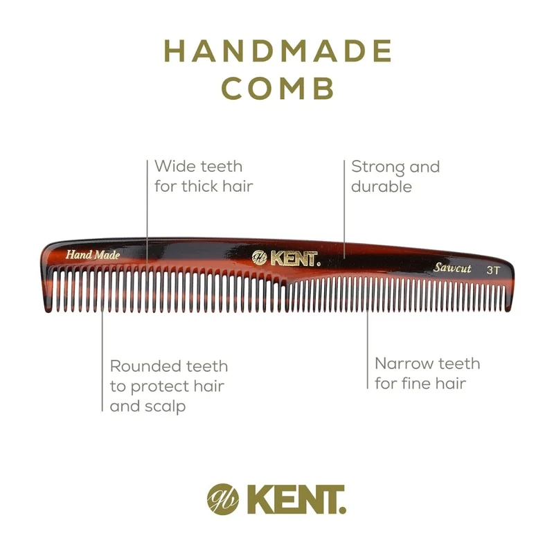 Peigne de coiffure - Gros et fin (167mm/6.6'') - 3T